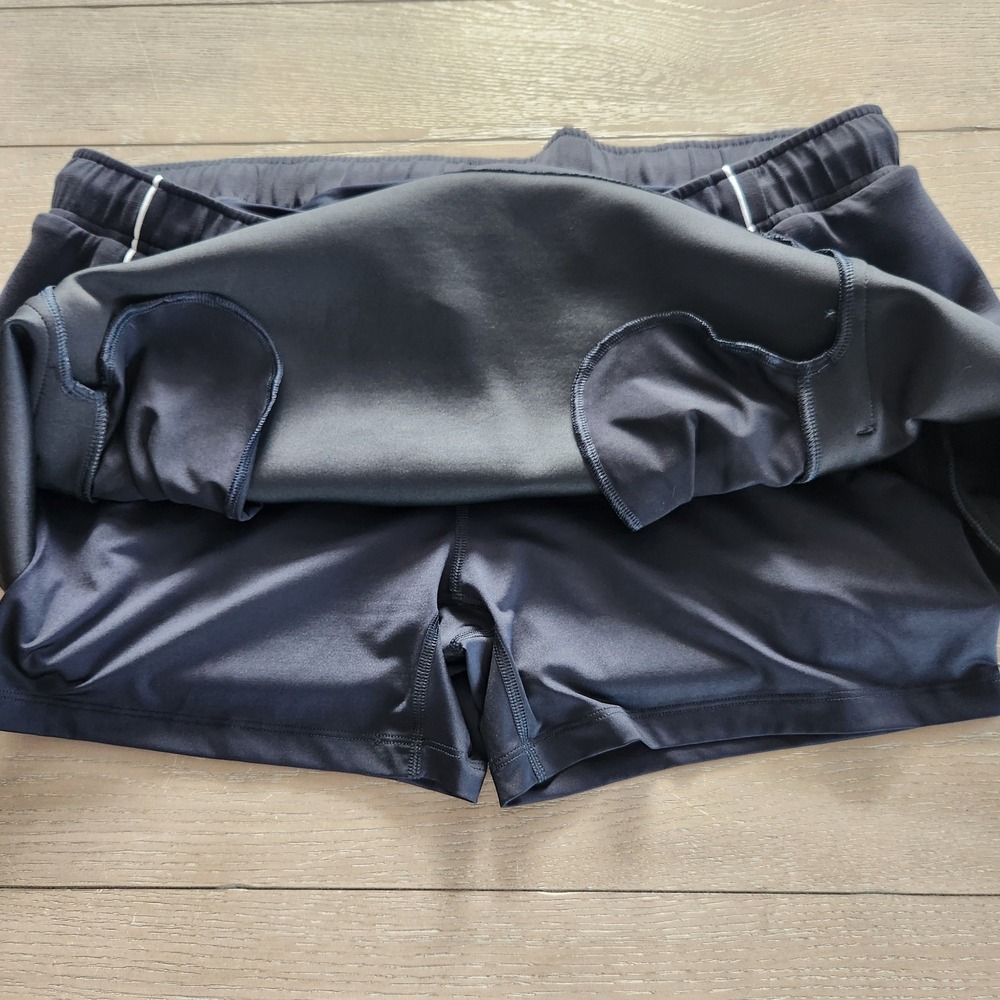 All In Motion XXL Black Athletic Skort Women's Drawstring Pockets White Trim - Picture 4 of 7